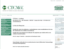 Tablet Screenshot of ctcmol.unifesp.br