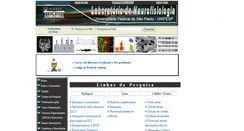 Desktop Screenshot of neurofisiologia.unifesp.br